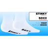 SneakFreaxx Chaussettes STINKY SOXX Blanc-Jaune